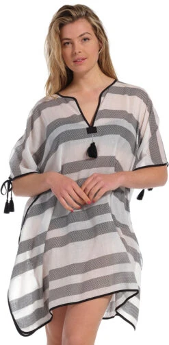 Poncho Plage Noir Et Blanc -Lingerie Sensuel Boutique 66231 210 2 100