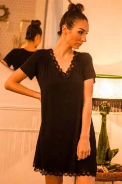 Chemise De Nuit Manche Courte Simply Perfect