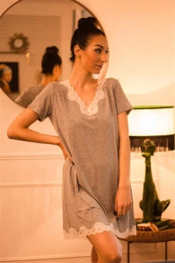 Chemise De Nuit Manche Courte Simply Perfect -Lingerie Sensuel Boutique MHG 1862 websize