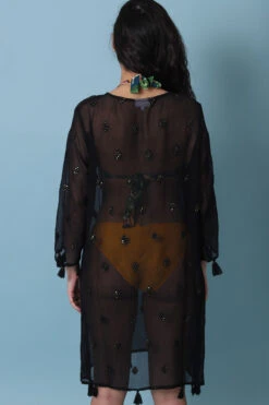 Robe De Plage Noir Transparent Bohème -Lingerie Sensuel Boutique Robedeplagenoirtransparente 2