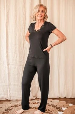 Pantalon SIMPLY PERFECT Noir -Lingerie Sensuel Boutique YH1B8717