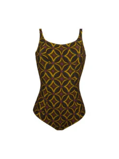 Maillot De Bain 1 Pièce Maintien La Muse Africa Jaune
