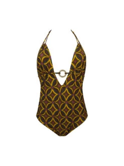 Maillot De Bain 1 Pièce La Muse Africa Jaune -Lingerie Sensuel Boutique antigel maillot de bain 1 piece la muse africa