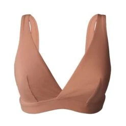 Soutien-gorge Sans Armature Cache Coeur Uni Terracotta
