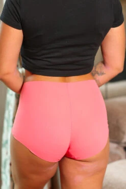 Culotte Haute Légerté Goyave -Lingerie Sensuel Boutique culotte haute invisible rose goyave sans marque 3