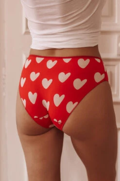 Culotte Haute Coton Duo Love -Lingerie Sensuel Boutique culottehautecotoncoeurloveavet 4