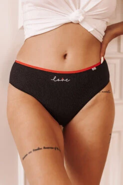 Culotte Haute Coton Duo Love -Lingerie Sensuel Boutique culottehautecotoncoeurloveavet 5