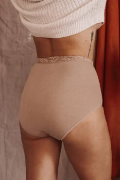 Culotte Haute + Coton Uni Chair -Lingerie Sensuel Boutique culottetreshautecotonavetuni 4