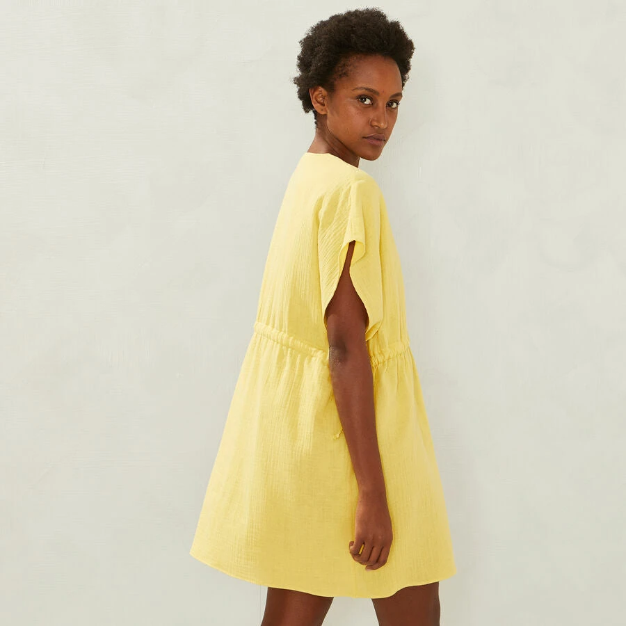 Kaftan Court Jaune 3 Kaftan Court Jaune – Image 3