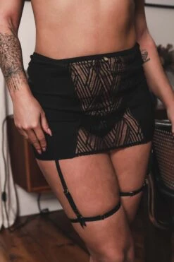 Jupe Porte-jarretelle Onde Sensuelle