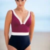 Sunflair Maillot De Bain 1 Pièce Bordeaux
