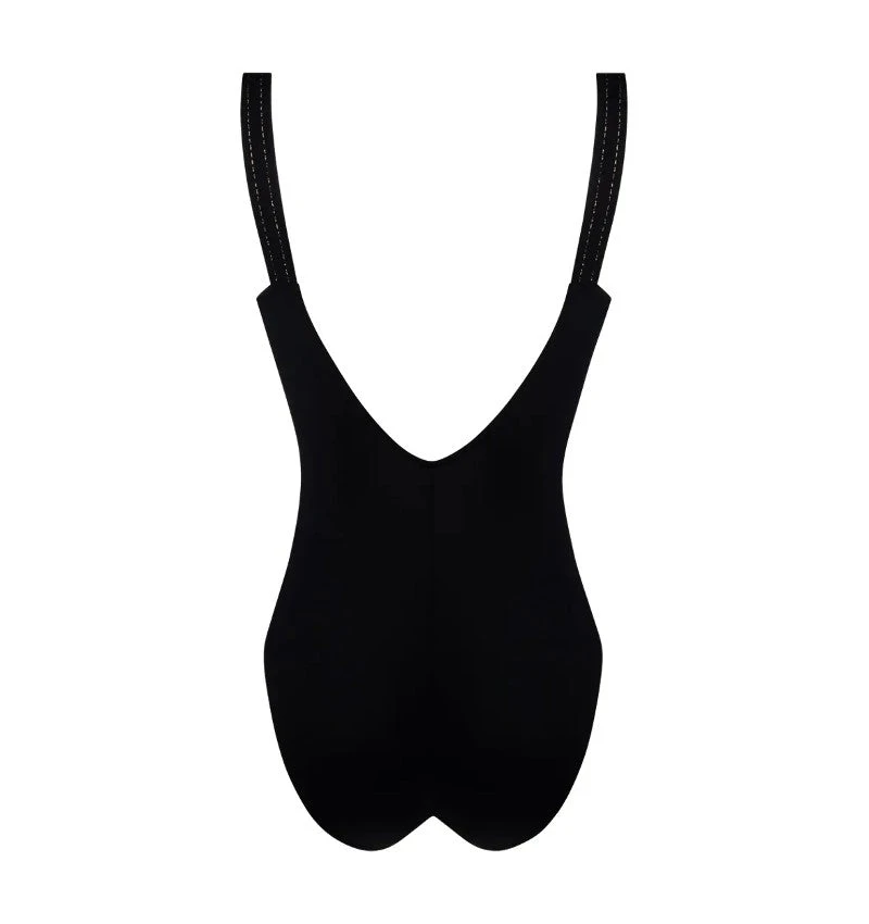 Maillot De Bain 1 Pièce Noir Anneaux D'or 2 Maillot De Bain 1 Pièce Noir Anneaux D'or – Image 2