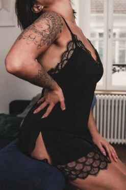 Nuisette Mystic Shadow -Lingerie Sensuel Boutique nuisette noir sexy atelier amour 4