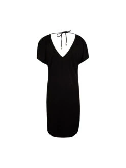 Robe De Plage Noir Perles Nacrées -Lingerie Sensuel Boutique rlise charmel robe de plage noir uni perles nacre 4