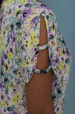 Robe De Plage Fleurie Manche Courte Viva -Lingerie Sensuel Boutique robedeplagemanchecourtefleurie 3