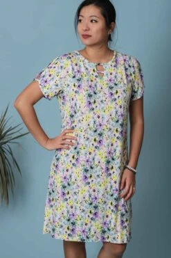 Robe De Plage Fleurie Manche Courte Viva