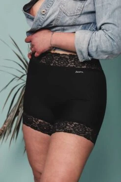Culotte Short Noir Anti Frottement Dolce Micro
