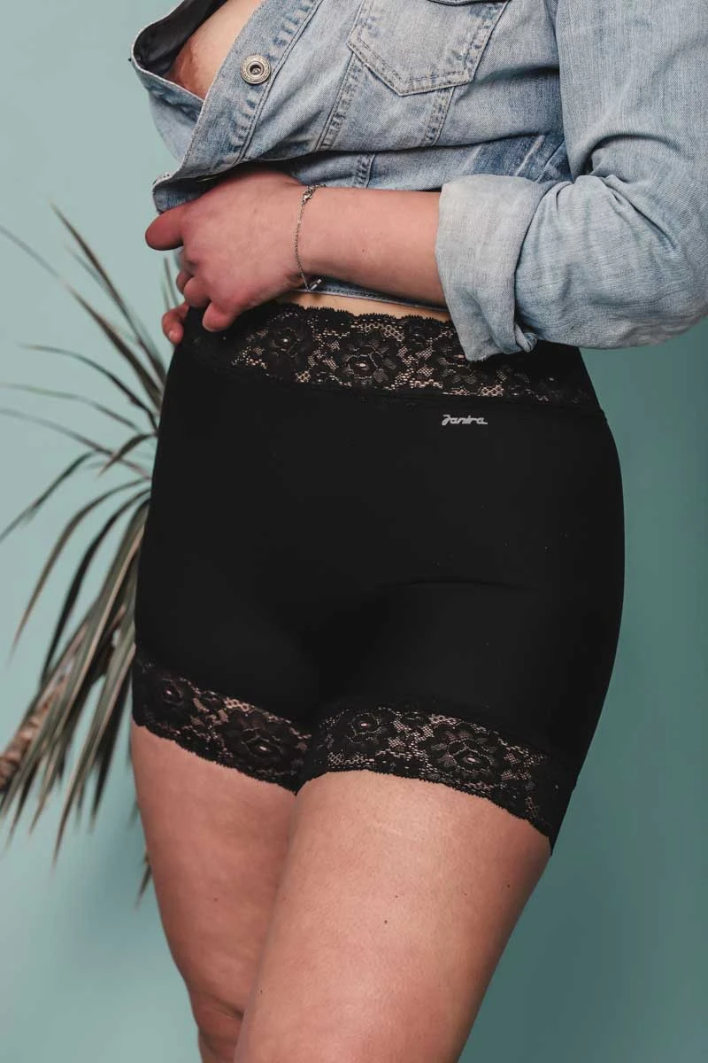 Culotte Short Noir Anti Frottement Dolce Micro 1 Culotte Short Noir Anti Frottement Dolce Micro