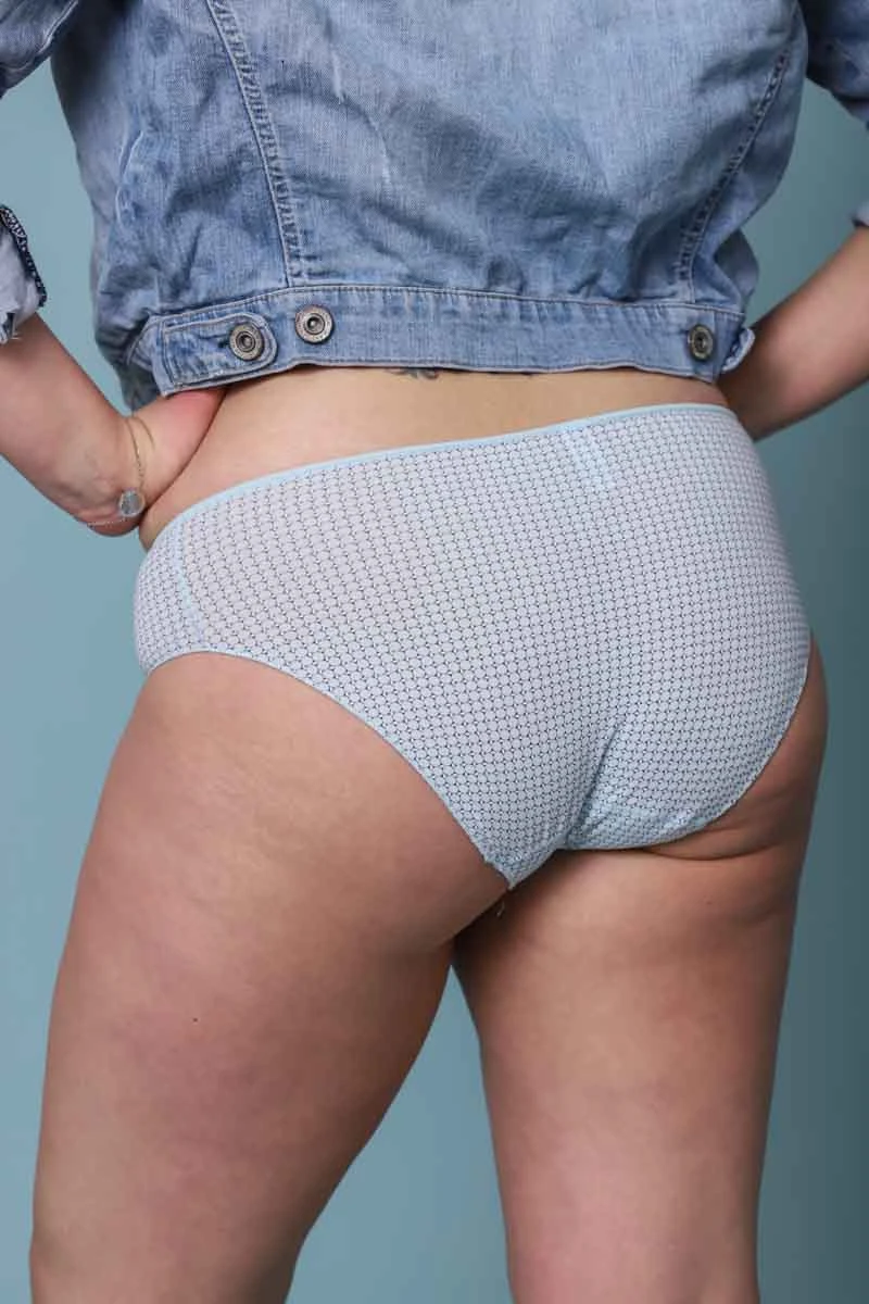 Culotte Haute Coton Fantaisie Bleu Ciel 3 Culotte Haute Coton Fantaisie Bleu Ciel – Image 3