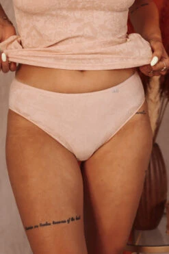 Slip Haut Microfibre Abricot