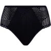 Slip Taille Haute Tressage Graphic Marine