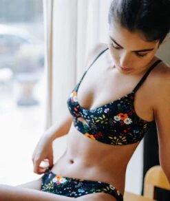 Soutien-gorge Triangle Sans Armature Fleurette