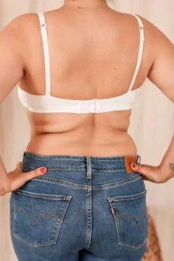 Soutien-gorge Bio Sans Armature "Camille" -Lingerie Sensuel Boutique wsoutien gorge blanc sans armature coton bio coeur de lys 2